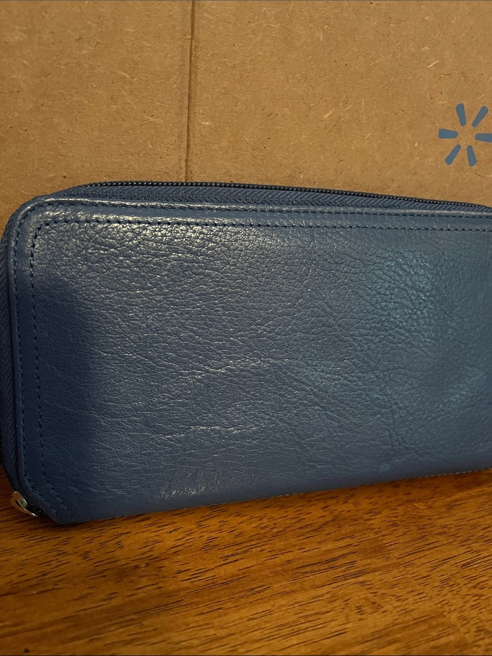 Tignanello Navy Leather Zip Wallet - Picture 4 of 7